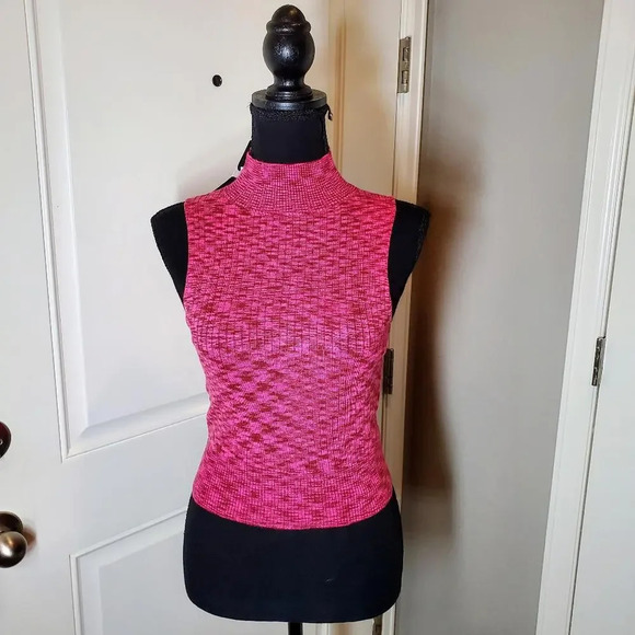 NWT Wild Fable Sleeveless Turtleneck Knit Top Pink Size Small - Picture 1 of 11